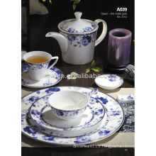 A063 french style royal cute stoneware tableware dinner set